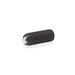 Steel Socket Set Screws, with Full / Flat / Serrated Ball Point End