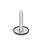 GN 41 Metric Thread, Stainless Steel Leveling Feet, Tapped Socket or Threaded Stud Type Type (Base): D1 - With rubber cap, clipped on, black
Version (Stud / Socket): V - Without nut, external hex at the top, wrench flat at the bottom