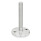 GN 23 Metric Thread, Stainless Steel Leveling Feet, Tapped Socket or Threaded Stud Type, with Turned Base, with Mounting Holes Type (Base): D1 - Fine turned, with rubber pad inlay, black
Version (Stud / Socket): T - Without nut, wrench flat at the bottom