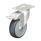  LKPXA-TPA Stainless Steel Light Duty Swivel Casters, with Thermoplastic Rubber Wheels and Heavy Brackets Type: KD-FI-FK - Ball bearing seals with stop-fix brake, with thread guard