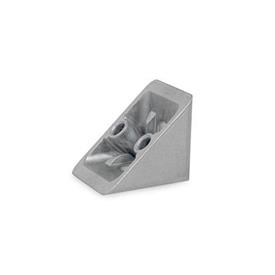 GN 30i Zinc Die-Cast Angle Brackets, for Aluminum Profiles (i-Modular System) Type: A - Without accessory<br />Size: 30x30/40x40
