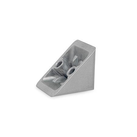 GN 30i Zinc Die-Cast Angle Brackets, for Aluminum Profiles (i-Modular System) Type: A - Without accessory
Size: 30x30/40x40