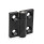GN 437.4 Zinc Die-Cast Hinges, with 4 Indexing Positions Type: 2 - Holding torque 1 Nm
Color: SW - Black, RAL 9005, textured finish