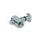 GN 25b Steel Quick Release Connectors, for Aluminum Profiles (b-Modular System), Asymmetrical Mounting Stud Type: A - Asymmetrical mounting stud
Coding: R - Right-angle T-nut