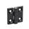 GN 237 Zinc Die-Cast or Aluminum Hinges, with Countersunk Bores or Threaded Studs Material: ZD - Zinc die-cast
Type: A - 2x2 bores for countersunk screws
Finish: SW - Black, RAL 9005, textured finish