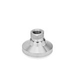 Stainless Steel Leveling Feet, Tapped Socket Type, with or without Plastic / Rubber Cap