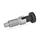 GN 717 Stainless Steel Indexing Plungers, Lock-Out and Non Lock-Out, with Knob Type: C - Lock-out, without lock nut
Material: NI - Stainless steel