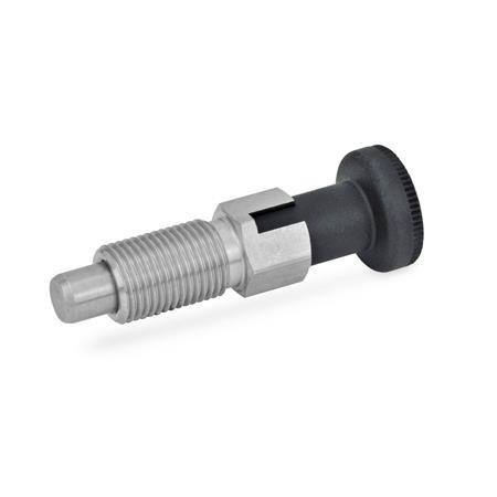 Thread Stainless Steel Self Lock-out Type Indexing Plunger Pin Vary Size 