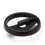 Technopolymer Plastic Two Spoked Handwheels, with Locking Retractable Handle