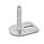 GN 43 Metric Thread, Stainless Steel Leveling Feet, Tapped Socket or Threaded Stud Type, with Slotted Mounting Hole, Rectangular Shape Type (Base): E3 - With rubber pad, vulcanized, black, with 1 slotted hole
Version (Stud / Socket): U - Without nut, internal hex at the top, wrench flat at the bottom