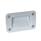 GN 7330 Zinc Die-Cast Gripping Trays, Screw-In Type Type: A - Mounting from the operator's side (for identification no. 2 with four countersunk sealing screws)
Identification no.: 2 - With seal
Finish: SR - Silver, RAL 9006, textured finish