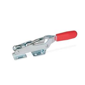 GN 850.1 Steel Latch Type Toggle Clamps, with Horizontal Mounting Base Type: T - With draw axle, with catch