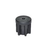 Plastic Threaded Tube Ends, Round Type, without Insert