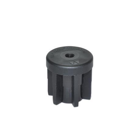 SN 992 Plastic Threaded Tube Ends, Round Type, without Insert 