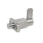 Stainless Steel Indexing Plungers, Lock-Out, with Mounting Flange, with Latch