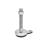 GN 33 Metric Thread, Stainless Steel Leveling Feet, Tapped Socket or Threaded Stud Type, with Rubber Pad and Mounting Flange Type (Base): B1 - Matte shot-blasted finish, rubber pad inlay, black
Version (Stud / Socket): TK - With nut, wrench flat at the bottom
