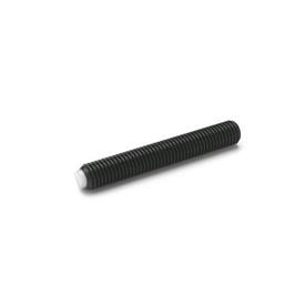 GN 913.3 Metric Size, Steel Set Screws, with Brass or Plastic Tip Tip material: KU - Plastic (Polyacetal POM)