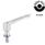 GN 305 Stainless Steel Adjustable Levers, DGUV Certified, Threaded Stud Type, Hygienic Design Sealing ring material: H - H-NBR