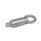 GN 722.4 Stainless Steel Indexing Plungers, Non Lock-Out, Weldable Material: A4 - Stainless steel precision casting
Type: RU - Round, with pull ring, unassembled