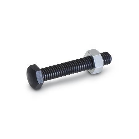GN 251 Steel Stop Bolts Type: AK - Spherical locating surface, hardened