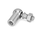 Stainless Steel Threaded Ball Joint Linkages, with Threaded Stud