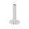 GN 40 Steel Leveling Feet, Tapped Socket or Threaded Stud Type Type (Base): B0 - Without rubber pad / cap, with 2 mounting holes
Version (Stud / Socket): U - Without nut, internal hex at the top, wrench flat at the bottom