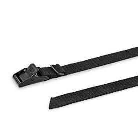 GN 1110 Plastic Lashing Straps, Buckle Steel / Stainless Steel Material: ST - Steel