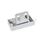 GN 4470 Zinc Die-Cast Magnetic Catches, with Rubberized Magnetic Surface Type: A2 - Magnetic surface top, with slotted hole
Identification: L2 - With strike plate, L-profile, with slotted hole
Finish: SR - Silver, RAL 9006, textured finish