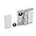 GN 238 Zinc Die-Cast Hinges, Adjustable, with Cover Caps Type: EJ - Adjustable on one side
Color: SR - Silver, RAL 9006, textured finish