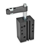 Aluminum Pneumatic Swing Clamps, Rectangular Block Style
