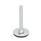GN 40 Steel Leveling Feet, Tapped Socket or Threaded Stud Type Type (Base): A3 - With rubber pad, vulcanized, black
Version (Stud / Socket): S - Without nut, external hex at the bottom