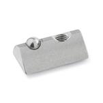 Stainess Steel Roll-In T-Slot Nuts, for Aluminum Profiles, without Guide Step