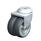  LMDA-TPA Rodajas giratorias de acero de servicio ligero, con ruedas gemelas de caucho termoplástico y ajuste con agujero para perno, serie de soportes estándar Type: G - Cojinete liso