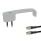 GN 422 Jaladeras en "U" para gabinete en zinc fundido a presión / con luz indicadora, con función de conmutación de potencia, con cable de PUR Tipo: LK - Luz indicadora LED, rojo / verde (bicolor) (sin función de interruptor)
Tipo: TO - Botón sin LED
Tipo de conexión: S025 - Cable con enchufe, 0.25 m
Acabado: SR - Plateado, RAL 9006, acabado texturizado