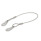 GN 111.8 Stainless Steel AISI 316 Retaining Cables, with Mounting Tabs Type: C - With 2 mounting tabs
Color: BL - Plain finish