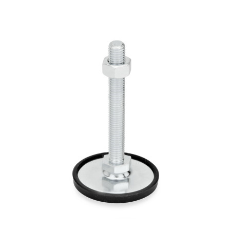 Leveling Feet GN 40: Steel, Tapped Socket or Threaded Stud Type