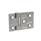 GN 237.3 Stainless Steel Heavy Duty Hinges, with Extended Hinge Wing Type: B - With bores for countersunk screws with centering guides
Finish: GS - Matte shot-blasted finish
Scharnierflügel: l3 ≠ l4