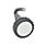 GN 115.8 Zinc Die-Cast Cam Latches with Hook, with Plastic Operating Elements Type: RG - With hollow knurled knob GN 7336
Identification no.: 1 - Without latch bracket
Finish (Housing collar): SW - Black, RAL 9005, textured finish