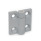 GN 437.4 Zinc Die-Cast Hinges, with 4 Indexing Positions Type: 2 - Holding torque 1 Nm
Color: SR - Silver, RAL 9006, textured finish