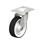  LEX-POTH Stainless Steel Swivel Caster with Polyurethane Treaded Wheel, with Plate Mounting Type: XR - Stainless steel roller bearing