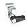 GN 115.8 Zinc Die-Cast Cam Latches with Hook, with Plastic Operating Elements Type: HG - With lever
Identification no.: 2 - With latch bracket
Finish (Housing collar): CR - Chrome plated finish