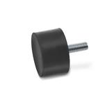 Rubber Vibration / Shock Absorption Mounts, Cylindrical Type, with Steel Components